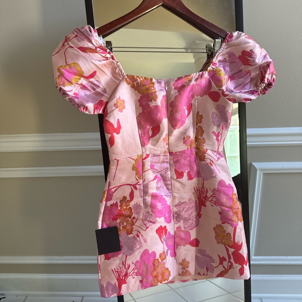 NWT Lulus Floral Pink Mini Dress - Picture 7 of 7